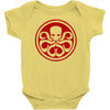 red skull logo avengers marvel comics gift Baby Onesie
