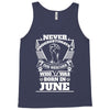 Never Underestimate Dog Rescuer Who Was Born June Tank Top