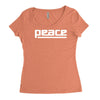 peace drum new Women's Triblend Scoop T-shirt