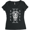 soul II soul white logo Women's Triblend Scoop T-shirt