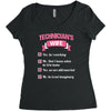 technician's wife Women's Triblend Scoop T-shirt