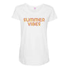 Summer Vibes Maternity Scoop Neck T-shirt