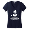 train insaiyan (2) Women's V-Neck T-Shirt