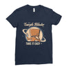 take it easy Ladies Fitted T-Shirt