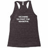 training to fight the mountain Racerback Tank