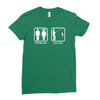 fishing   problem solved mens funny Ladies Fitted T-Shirt