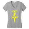 tees for the tesla museum! Women's V-Neck T-Shirt