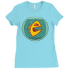 angry goldfish cartoon Ladies Fitted T-Shirt