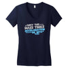 may the mass times acceleration be with you Women's V-Neck T-Shirt