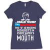 Donald trump The D Is Missing Ladies Fitted T-Shirt
