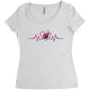 Colorful Space Women's Triblend Scoop T-shirt