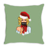 pop art christmas Throw Pillow