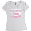 I Love Someone with Breast Cancer to The Moon and Back to Infinity Women's Triblend Scoop T-shirt