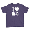 i love house music dj baseball Youth Tee