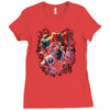 wicked jester skull Ladies Fitted T-Shirt