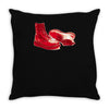 red skinhead bovver boots ideal birthday gift or present Throw Pillow