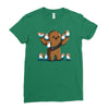 chewie and porgs Ladies Fitted T-Shirt