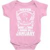 Never Underestimate Dog Rescuer Who Was Born January Baby Onesie
