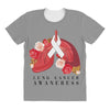 lung cancer awaneress All Over Women's T-shirt