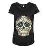 men's pura vida sugar skull Maternity Scoop Neck T-shirt
