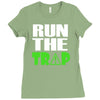 run the trap Ladies Fitted T-Shirt