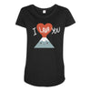 I love you Maternity Scoop Neck T-shirt