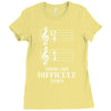 13/8 6/4 These Are Difficult Times Ladies Fitted T-Shirt