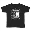 vintage made in 1990 perfectly aged a living legend Toddler T-shirt