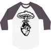 heart and nuclear explosion 3/4 Sleeve Shirt