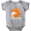 the man the myth the fishing Baby Bodysuit