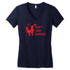 don't stop believin funny christmas Women's V-Neck T-Shirt