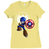 mega capt Ladies Fitted T-Shirt