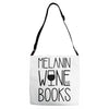 melanin wine books Adjustable Strap Totes
