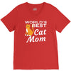 world's best cat mom V-Neck Tee