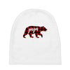 papa christmas bear Baby Beanies