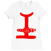 santa claus suit Ladies Fitted T-Shirt
