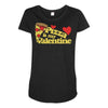 pizza is my valentine 2 Maternity Scoop Neck T-shirt