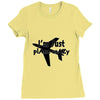 plane crazy Ladies Fitted T-Shirt