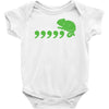comma chameleon Baby Onesie