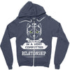 I Am Cat Actually In A Very Commited Relationship Zipper Hoodie