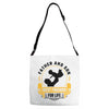 Father and Son Best Friends for Life Adjustable Strap Totes