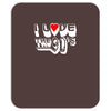 i love the 90's  musik dj fun Mousepad