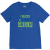 i bleed blue and green V-Neck Tee