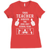This Teacher Survived The 2016 2017 School Year Ladies Fitted T-Shirt