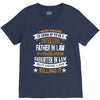 Super Cool Father In Law Of A Freaking Awesome Daughter In Law V-Neck Tee