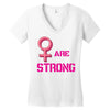 Women's March We are Strong Women's V-Neck T-Shirt