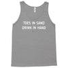 toes in sand drink in hand Tank Top