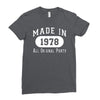 40th birthday gifts made 1978 all original parts Ladies Fitted T-Shirt