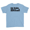 life begins after coffee Youth Tee