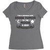 I Love Someone with Brain Tumor to The Moon and Back to Infinity and B Women's Triblend Scoop T-shirt